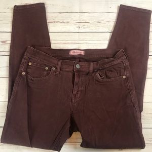 Madewell skinny pants stretch Sz 28 x 29